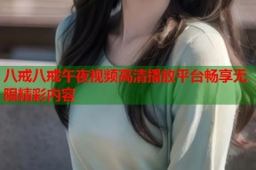 八戒八戒午夜视频高清播放平台畅享无限精彩内容