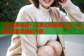 午夜草莓视频：沉浸式短视频社区，随时随地享受精彩内容