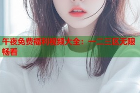 午夜免费福利视频大全：一二三区无限畅看