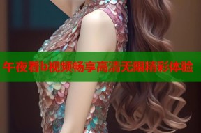 午夜看b视频畅享高清无限精彩体验