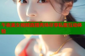 午夜美女视频直播秀场尽享私密互动体验