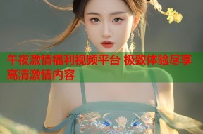 午夜激情福利视频平台 极致体验尽享高清激情内容
