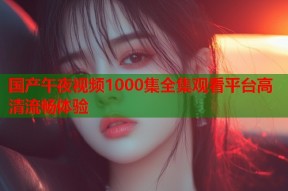 国产午夜视频1000集全集观看平台高清流畅体验