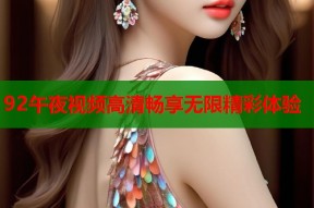 92午夜视频高清畅享无限精彩体验