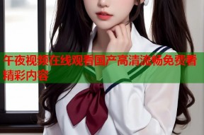 午夜视频在线观看国产高清流畅免费看精彩内容