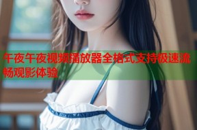 午夜午夜视频播放器全格式支持极速流畅观影体验