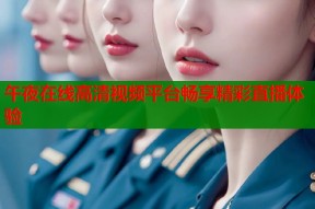 午夜在线高清视频平台畅享精彩直播体验