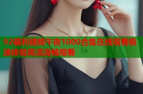 92福利视频午夜1000合集在线观看极速体验高清流畅观看