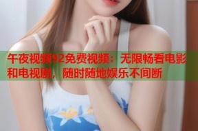 午夜视频92免费视频：无限畅看电影和电视剧，随时随地娱乐不间断
