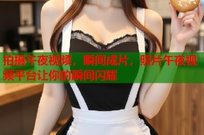 拍摄午夜视频，瞬间成片，照片午夜视频平台让你的瞬间闪耀