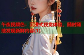 午夜视频色：沉浸式视觉体验，随时随地发现新鲜内容(1)