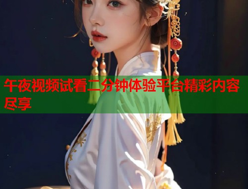 午夜视频试看二分钟体验平台精彩内容尽享 第1张 午夜视频试看二分钟体验平台精彩内容尽享 第1张